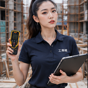 硬核工務姐正面半身肖像