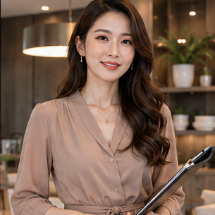 質感人妻正面半身肖像